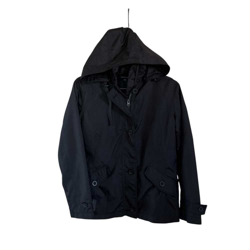 🐶Lands' End Women's Black Utility Jacket with Hood